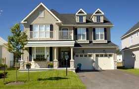 A nice two-story home with a two-car garage.