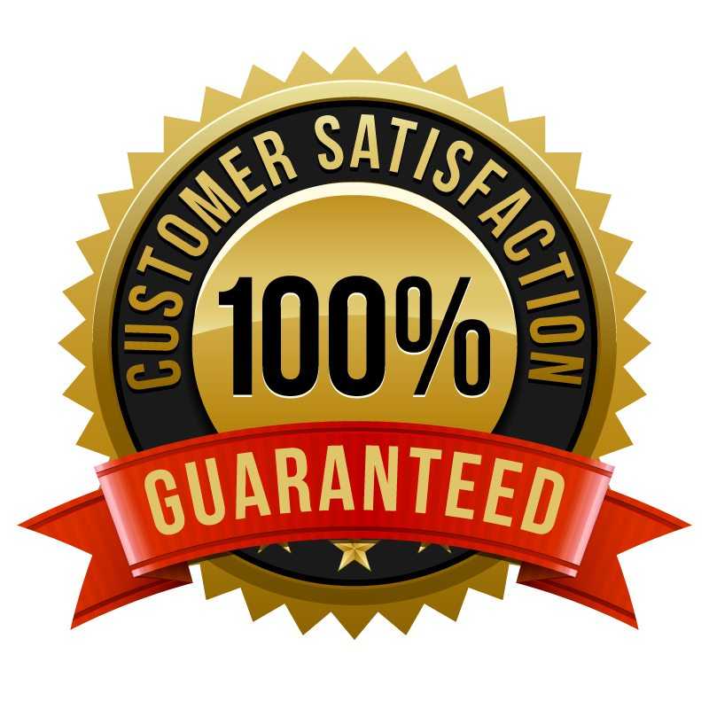 Customer satisfaction 100% guaranteed.
